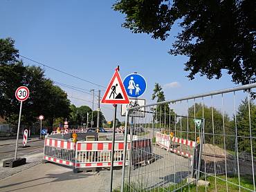 Symbolbild: Baustelle Flutbrücke Borgfeld, ASV