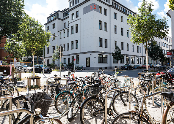 Fahrradbügel im öffentlichen Verkehrsraum, Bild: ASV