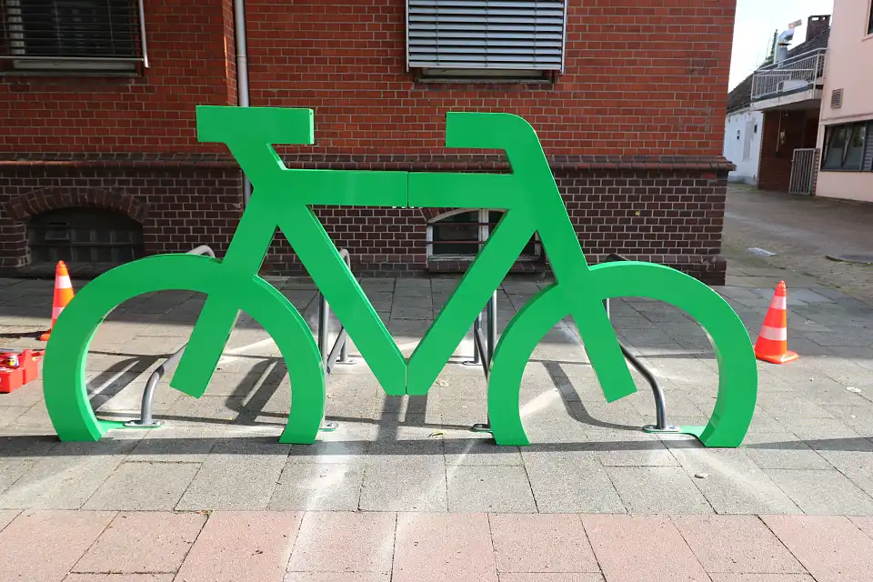 Das neue Bike-Port in der Landrat-Christians-Straße