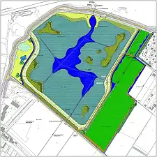Eine Visualisierung der Baumaßnahmen Kreuzdeich