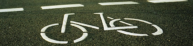Radwegmarkierung