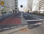 Die fertig gestellte Discomeile: Blick vom Knotenpunkt Rembertistraße in Richtung Hochstraße, ©ASV