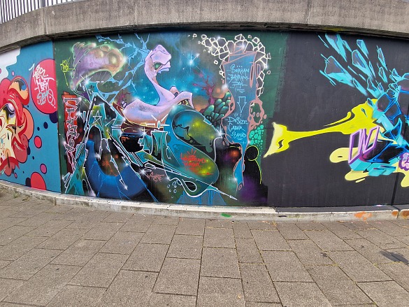 Graffiti im Juli 2022 
˜ Bildnachweis: Foto: ASV