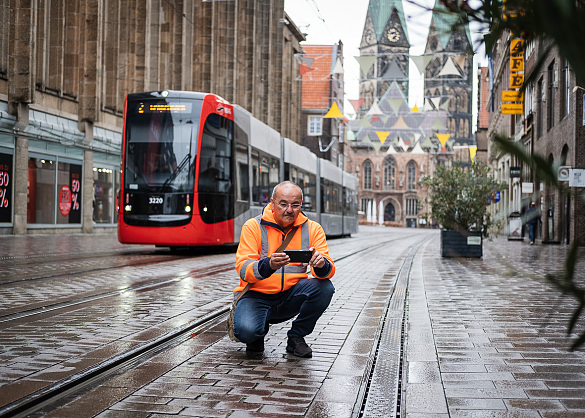 Straßenkontrolle in der Bremer Innenstadt