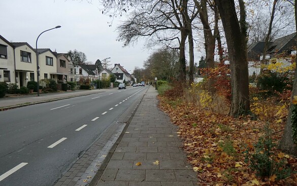 Neuordnung des Fuß- und Radverkehrs in der Hemelinger Heerstraße 
˜ Bildnachweis: Bild: ASV
