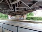 Die Eisenbahnüberführung Sebaldsbrücker Heerstraße hat das Ende ihrer technischen Nutzungsdauer erreicht und muss ersetzt werden (August 2018), ©DB Netz AG
