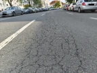 Fahrbahnschäden in der Fürther Straße