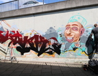 Graffiti-Künstler am Werk 
˜ Bildnachweis: ASV
