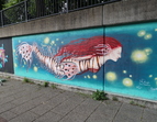 Graffiti mit Meerjungfrauenmotiv 
˜ Bildnachweis: ASV
