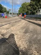 Sanierung der Asphaltdeckschicht Doventorscontrescarpe