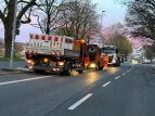 Fertiges Teilstück Straßenoberflächen im Osterdeich mit Markierungen