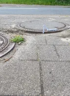 Dieser Revisionsschacht ist eine Stolperfalle 
˜ Bildnachweis: Bild: ASV
