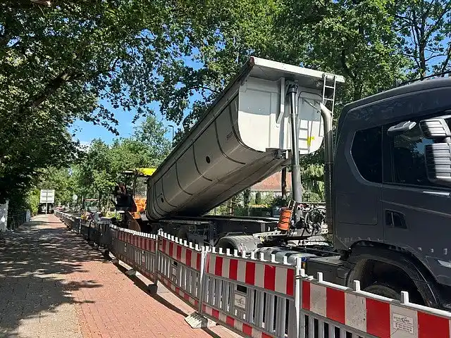 Sanierungsarbeiten in der Vahrer Stra&szlig;e