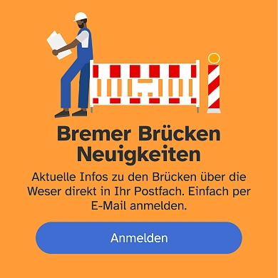 Grafik der gesperrten Bürgermeister-Smidt-Brücke