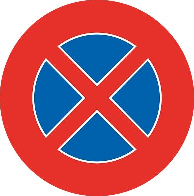 Verkehrszeichen 283 - Halteverbot