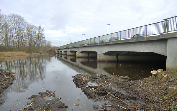 Bild der alte Flutbrücke im Jahr 2020