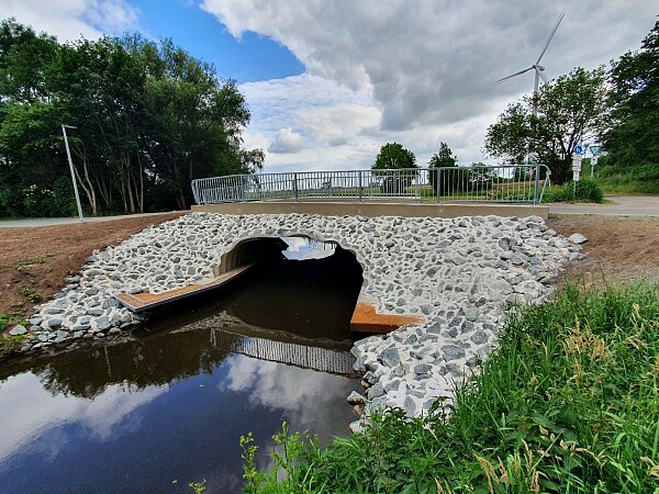 Westliche-Seitenansicht der Brücke Neue Semkenfahrt